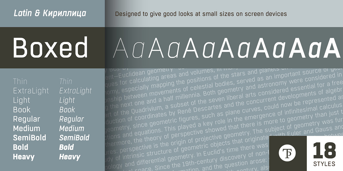 Boxed, a Sans Serif Font by Tipo Pépel (Photo 1 of 7)