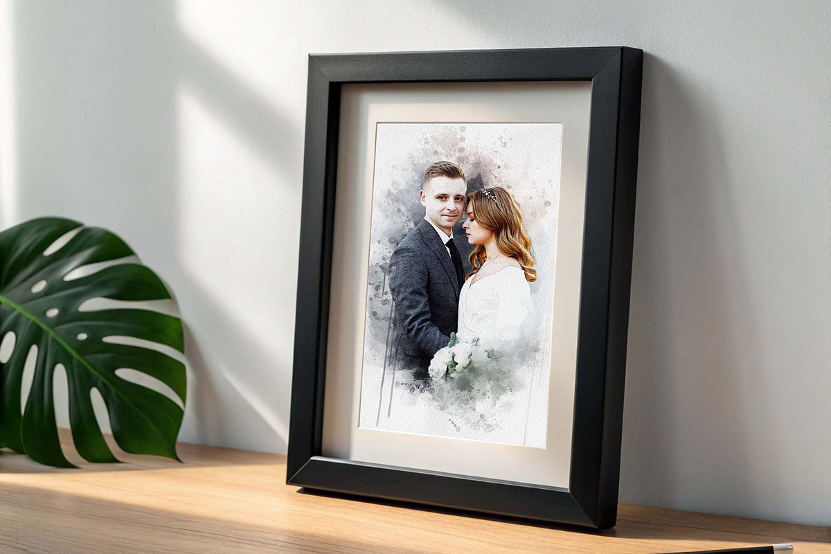 Wedding Watercolor Art Photo Effect, an Action Add-On by MRI STUDIO (Photo 10 of 13)