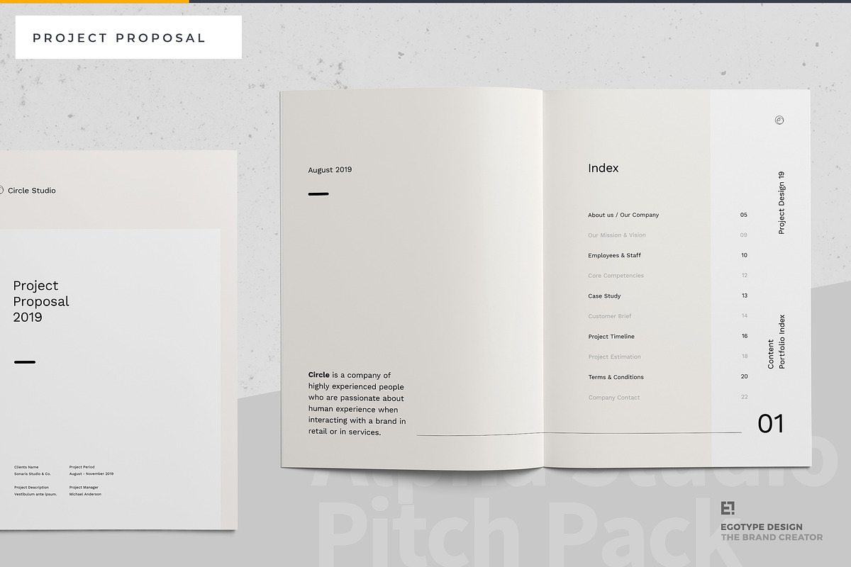 Circle Project Proposal, a Brochure Template by Egotype (Photo 4 of 25)