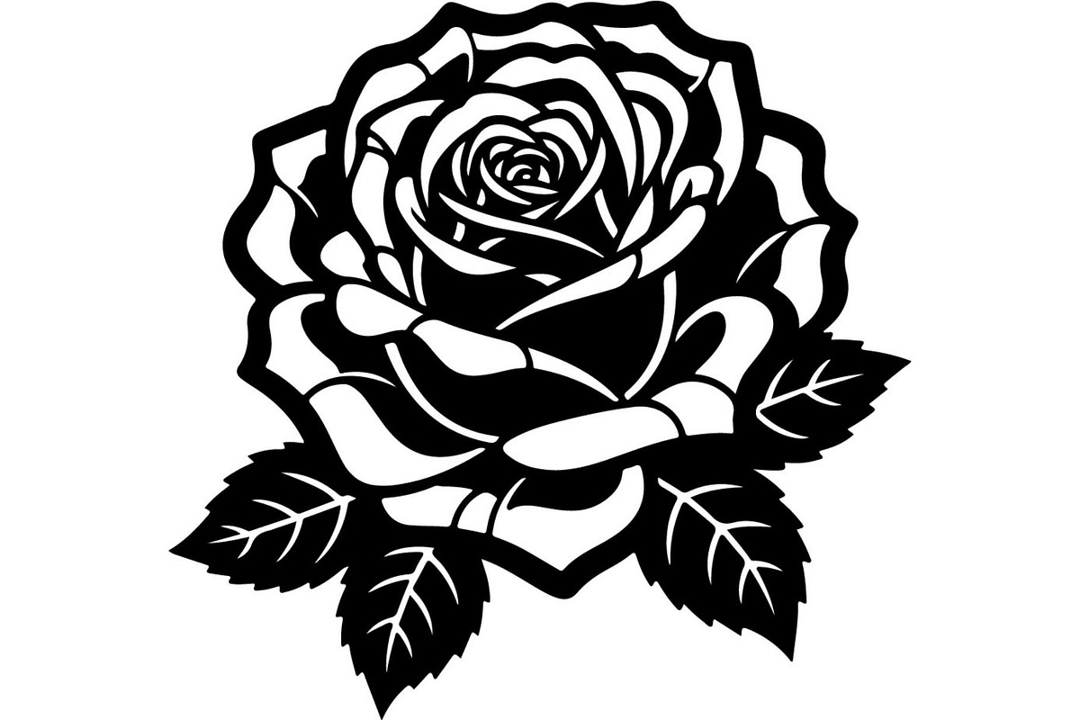 Rose Flower Silhouette Vector Bundle, an Illustration by Designer_Momina (Photo 18 of 21)