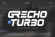 Grecho Turbo - Sport Racing Font, a Font by Flawless And Co (Thumbnail 1 of 10)