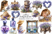 Countryside Lavender Clipart, an Illustration by SinaCreation (Thumbnail 1 of 5)