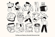Coffee & Bakery Doodle Elements Set, a Food Illustration by Gumico Studio. (Thumbnail 2 of 3)
