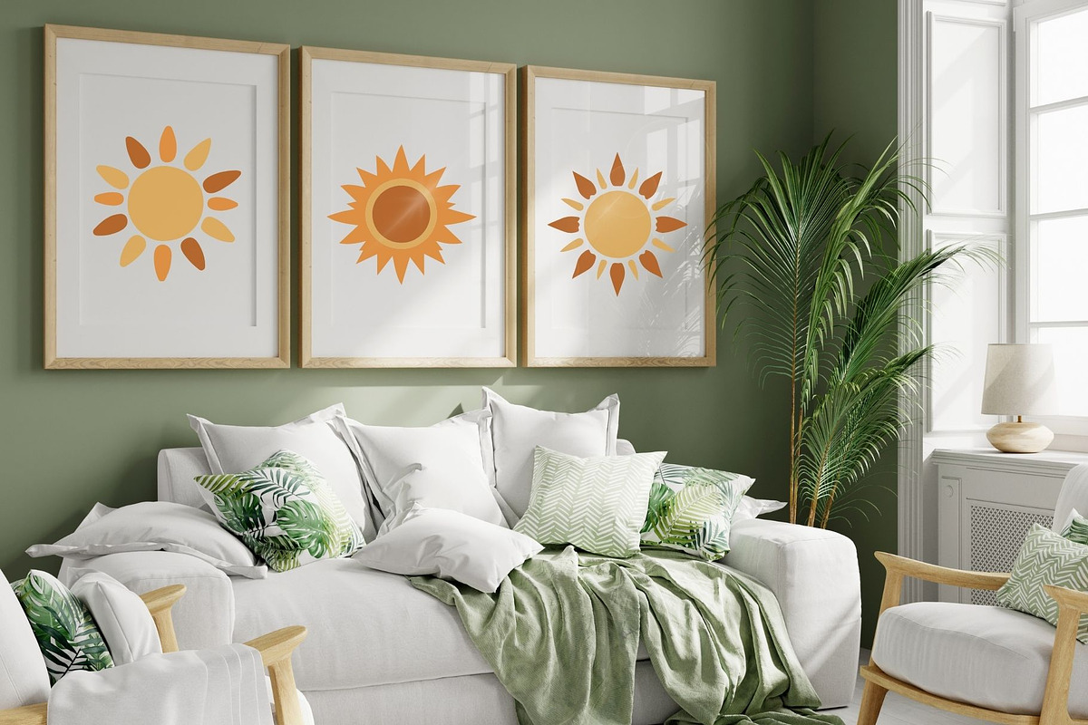 Boho Sun SVG Bundle, an Object Graphic by Createble (Photo 2 of 9)