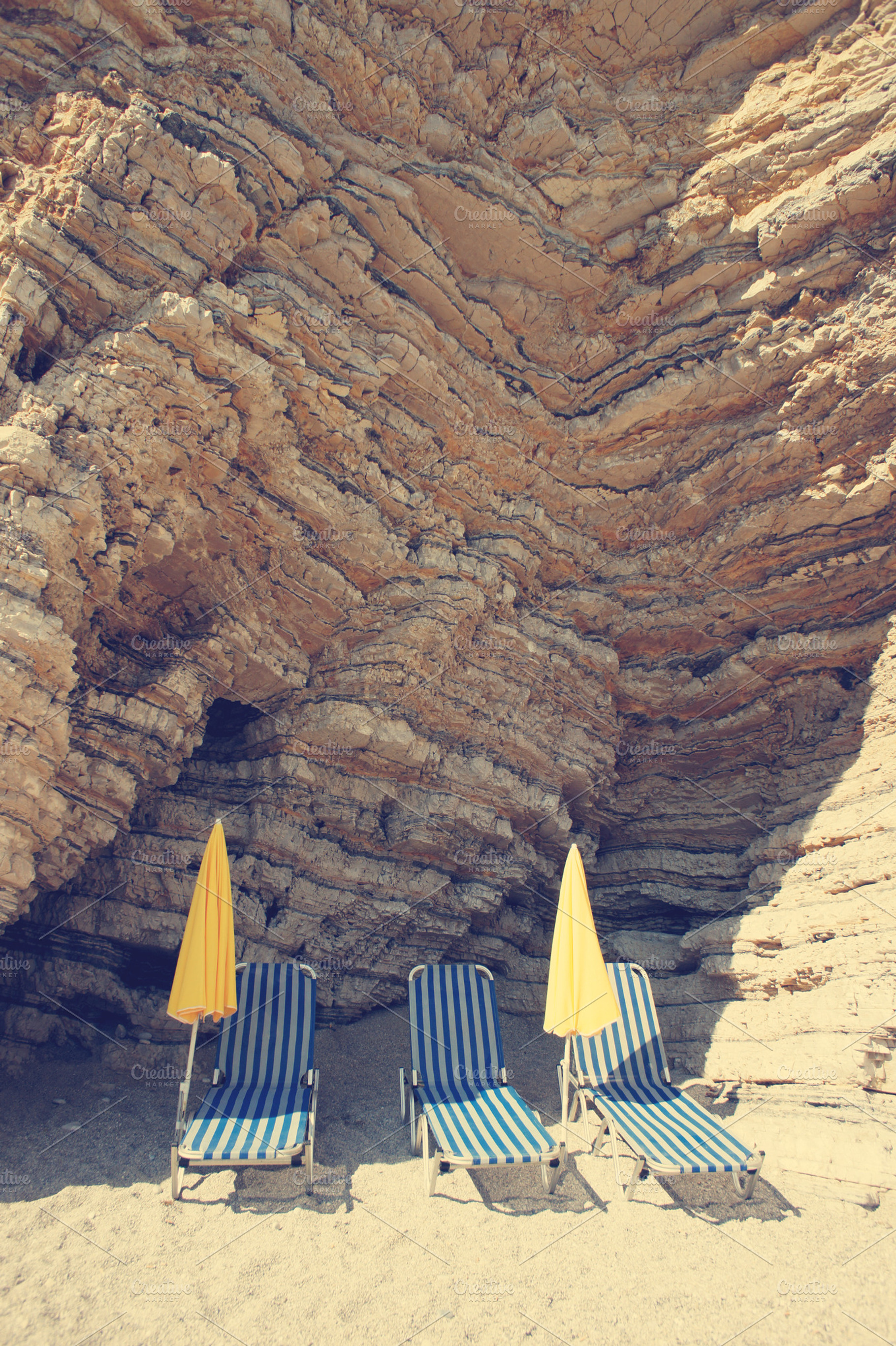 At the beach containing greece, vacation, and sea