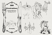 Timeless Romance: Wedding Line Art, a Decorative Illustration by AnnaPolitmerskaja (Thumbnail 1 of 8)