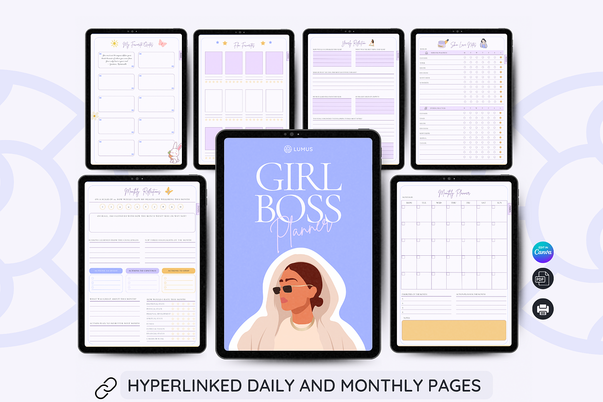 Digital Girl Boss Planner preview 5