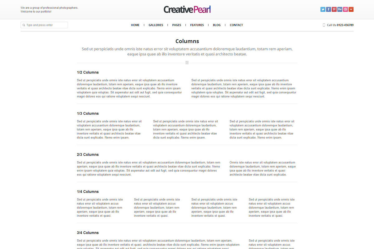 CreativePearl - Photography WP Theme, a WordPress Template by weblion (Photo 14 of 23)