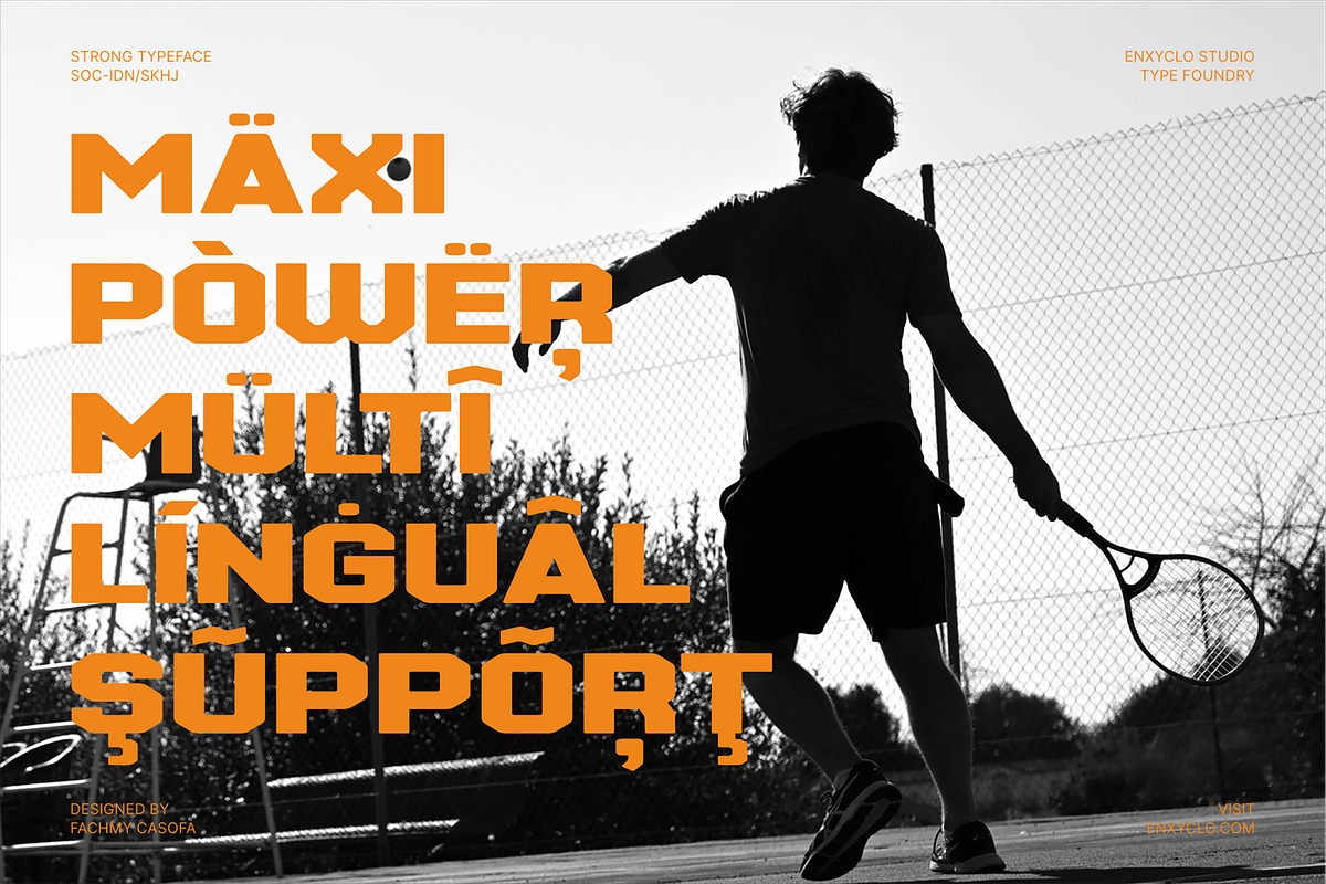 NCL Maxipower - Sport Gym Font, a Sans Serif Font by Enxyclo Studio (Photo 15 of 16)