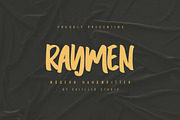 Raymen - Modern Handwritten, a Script Font by skiiller studio (Thumbnail 1 of 8)