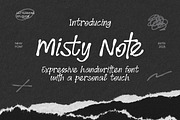 Misty Note - Handwritten, a Font by Lettermine (Thumbnail 1 of 11)