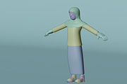 Muslim Family 3D Character, a Characters & Person 3D Model by Dudukbersama (Thumbnail 2 of 5)