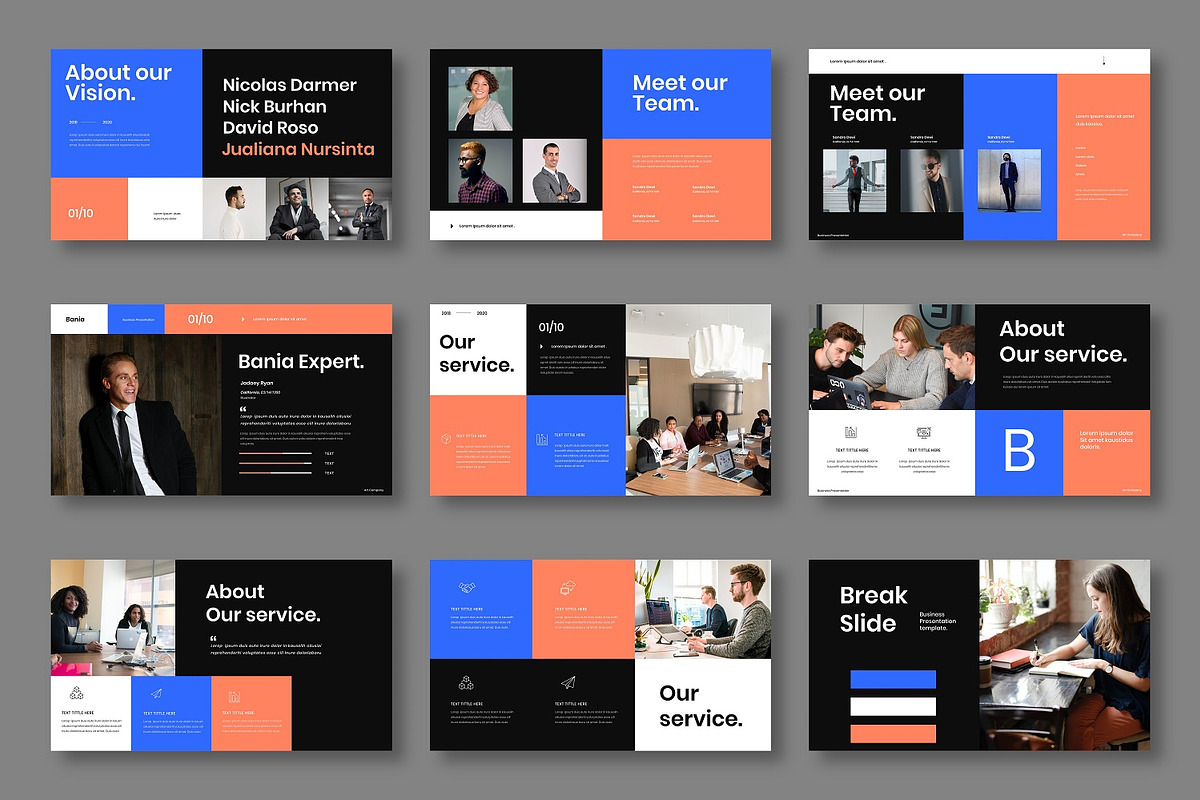 Bania - Business Google Slide Templa, a Presentation Template by Dens Creative Studio (Photo 3 of 6)