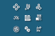 Set of flat casino icons., an Icon by painterr (Thumbnail 4 of 4)