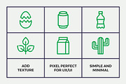 Waste Recycling Line Icons, an Outline Icon by Abstracto-Create (Thumbnail 3 of 6)