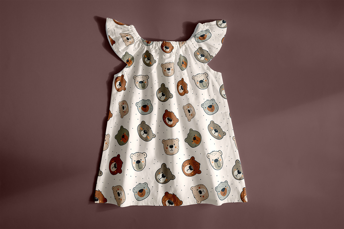Cute Bears Kid’s Collection, a Pattern Graphic by Naty Art (Photo 5 of 12)