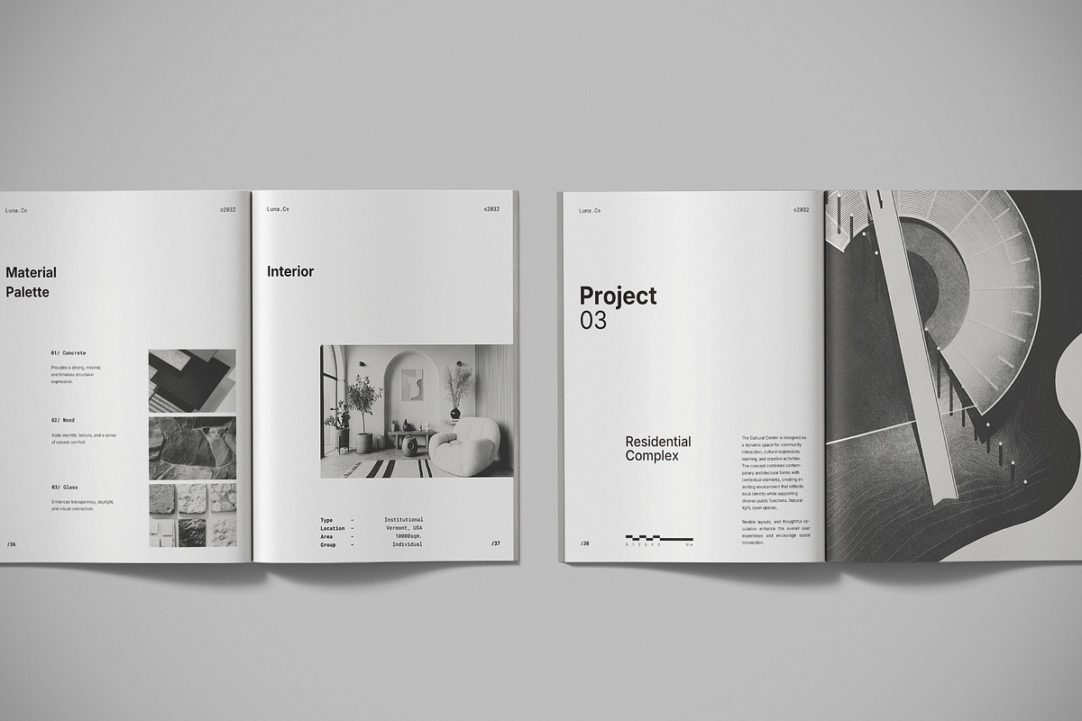 Architecture Portfolio Template, a Brochure Template by Studio Monova (Photo 18 of 33)