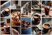 Coffee Aesthetic Background Set, a Food & Drink Photo by AI Petr Creative Agency (Thumbnail 3 of 7)