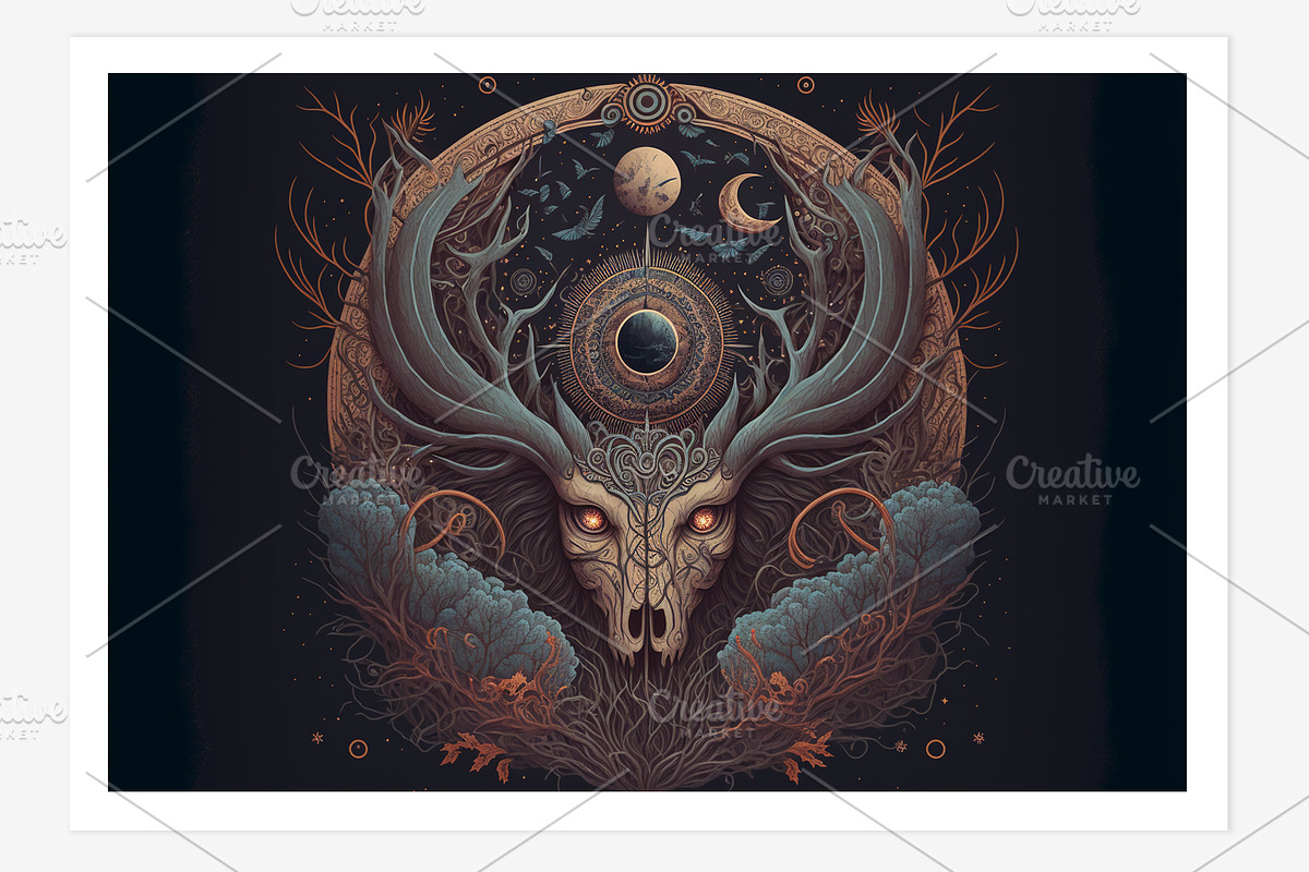 Sham Collection · Shaman Art, a Person Illustration by milatovar (Photo 8 of 18)