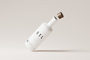 White Matte Bottle Mockups, a Cups & Container Mockup by MockupFree.Net (Thumbnail 8 of 8)