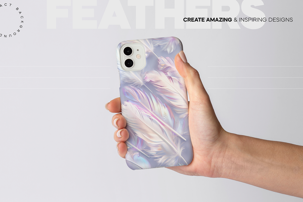 Vibrant Elegance Feathers, a Background Graphic by Lumeno (Photo 6 of 6)