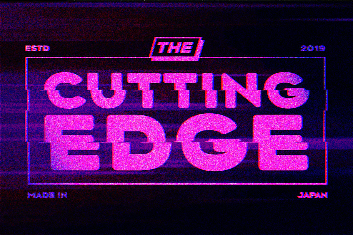 Bisect Font preview 7