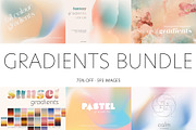 Gradients Bundle 75% OFF, a Texture Graphic by Chus Moreno Studio (Thumbnail 1 of 20)