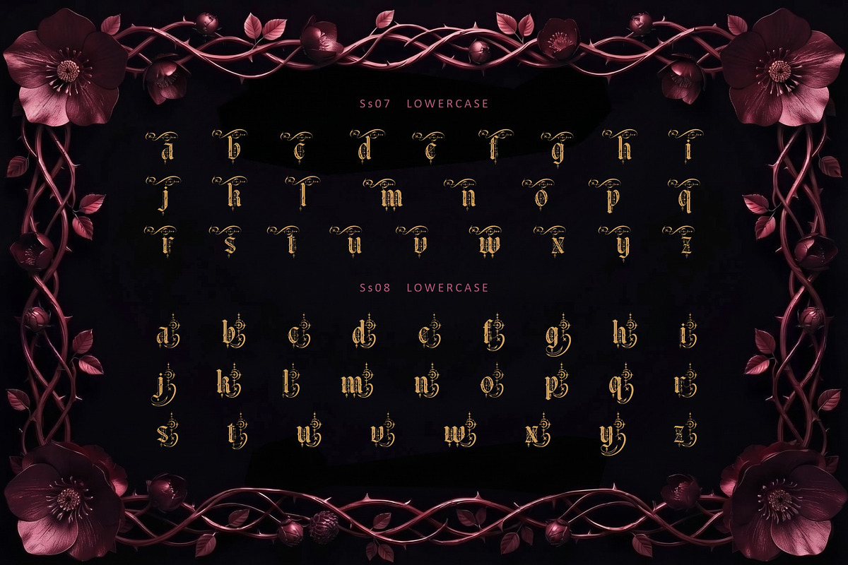 Gothica Sanctora Typeface, a Blackletter Font by alit design (Photo 7 of 18)