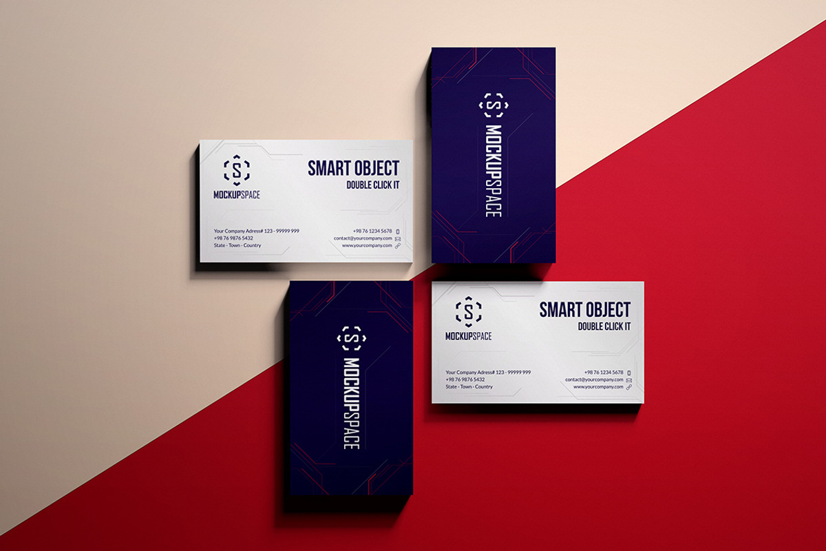 Elegant Business Cards Mock-up, a Product Mockup by MockupSpace (Photo 12 of 12)