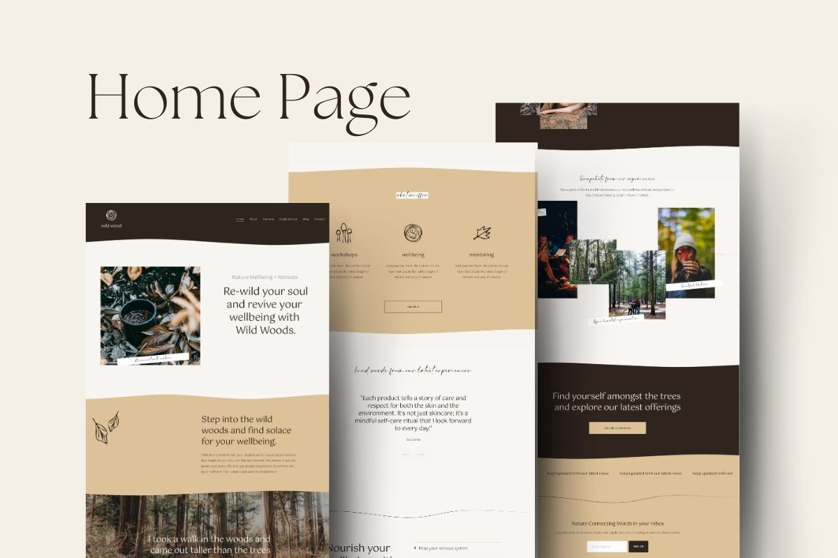 Eco Sustainable Nature Website, a Squarespace Template by CreativeWilderness (Photo 5 of 11)