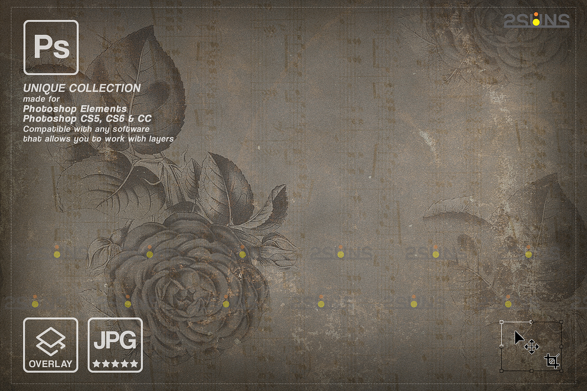 Fine art texture overlays Photoshop, a Texture Graphic by 2SUNS (Photo 3 of 9)