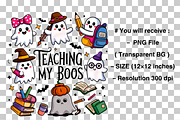 Teaching My Boos Png, Halloween PNG, a Graphic by Clipart Bloom (Thumbnail 2 of 2)