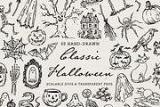 Halloween Clipart Bundle, Spooky Set, a Seasonal Illustration by The October Creative (Thumbnail 2 of 13)