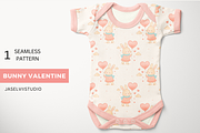 Bunny Valentine - Cream, a Pattern Graphic by Jaselvii Studio (Thumbnail 1 of 5)