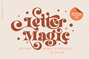 Letter Magic - Retro Serif Font, a Serif Font by HansCo Studio (Thumbnail 1 of 11)