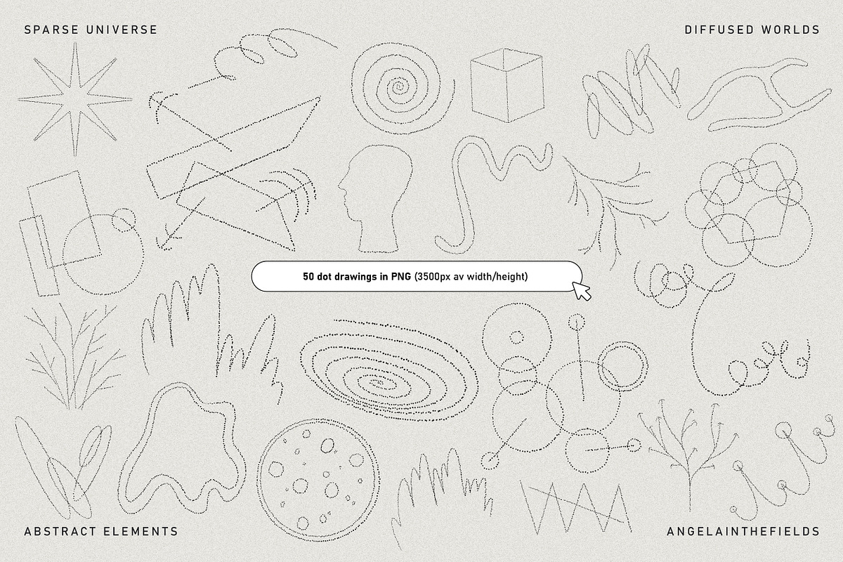 SPARSE UNIVERSE Abstract Elements, an Object Graphic by angelainthefields (Photo 6 of 13)