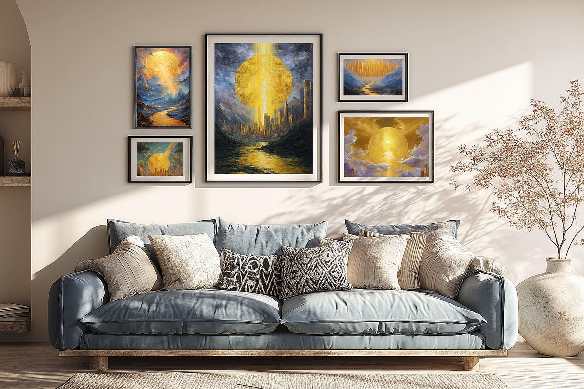 Golden Radiance Illustration, a Decorative Illustration by Housui Patterns (Photo 7 of 12)