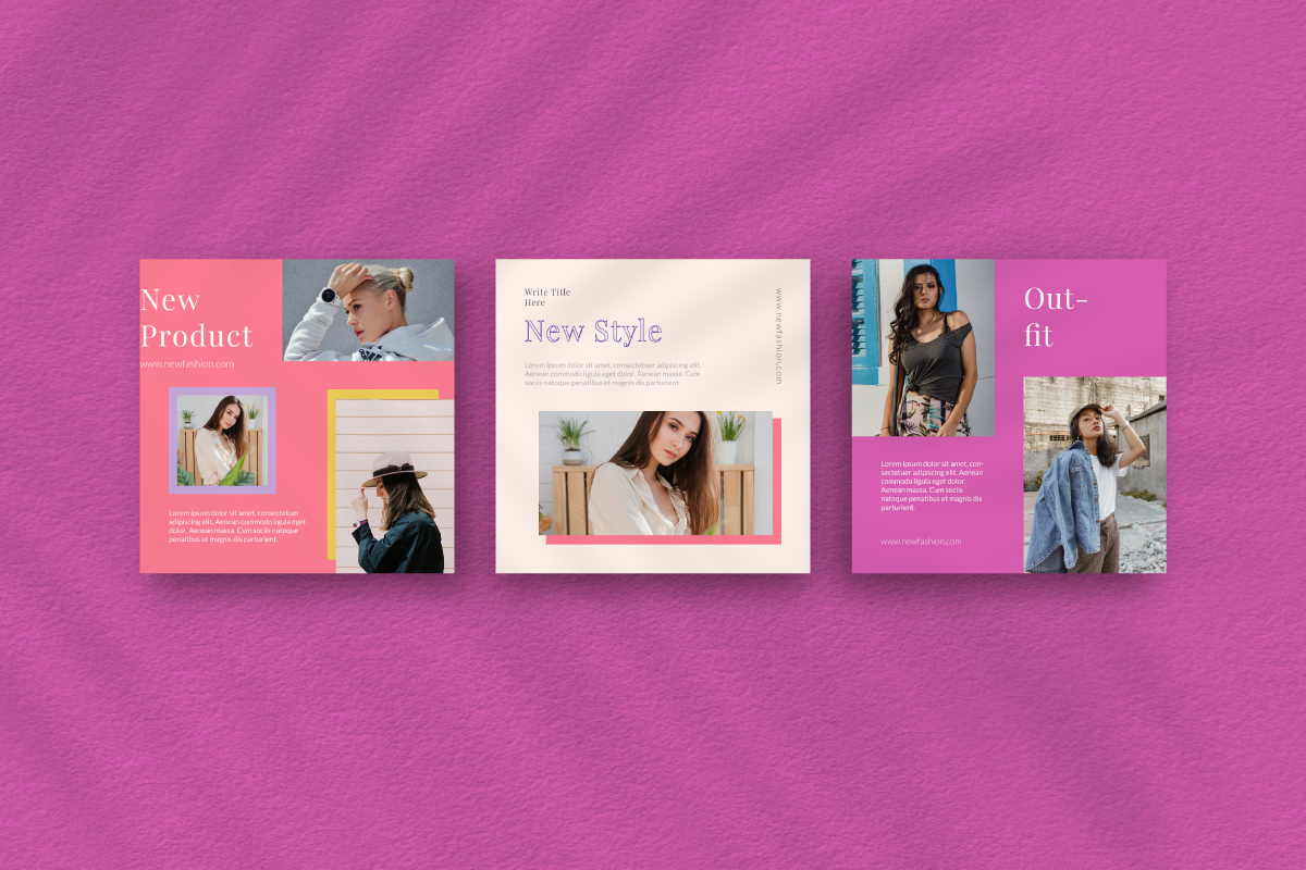 Pastel Instagram Template, a Social Media Template by Inkofert (Photo 4 of 11)