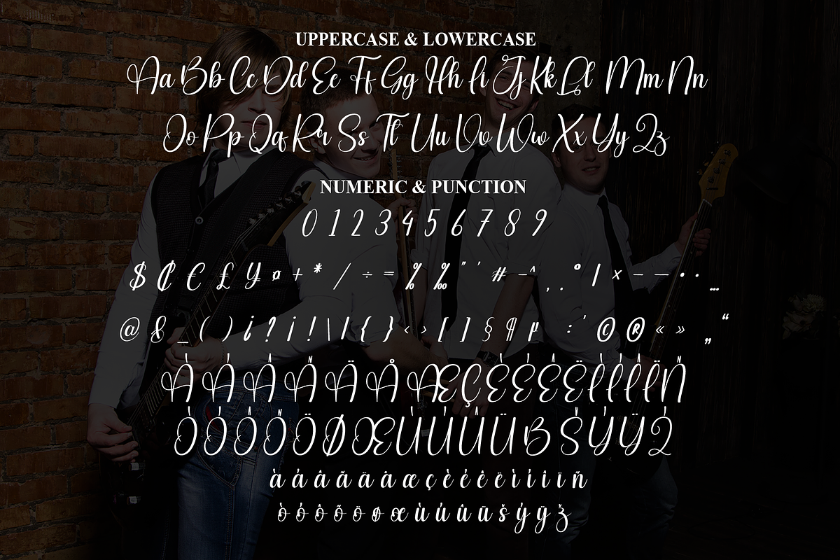 Boyband | Script Font, a Handwritten Font by Scratchones (Photo 7 of 9)