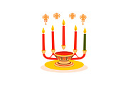 Festive Kwanzaa & Hanukkah Icon Set, an Object Graphic by yasushie (Thumbnail 14 of 16)