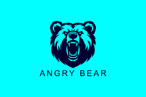 Angry Bear Logo, a Graphic by Usman