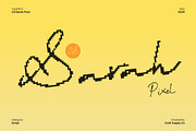 CS Sarah Pixel, a Script Font by Craft Supply Co. (Thumbnail 1 of 8)
