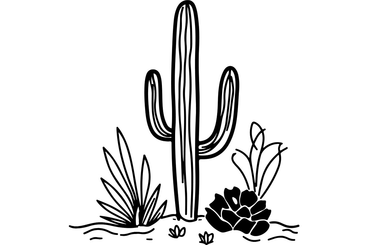 Desert Cactus SVG Bundle, an Object Graphic by Designer_Momina (Photo 8 of 16)