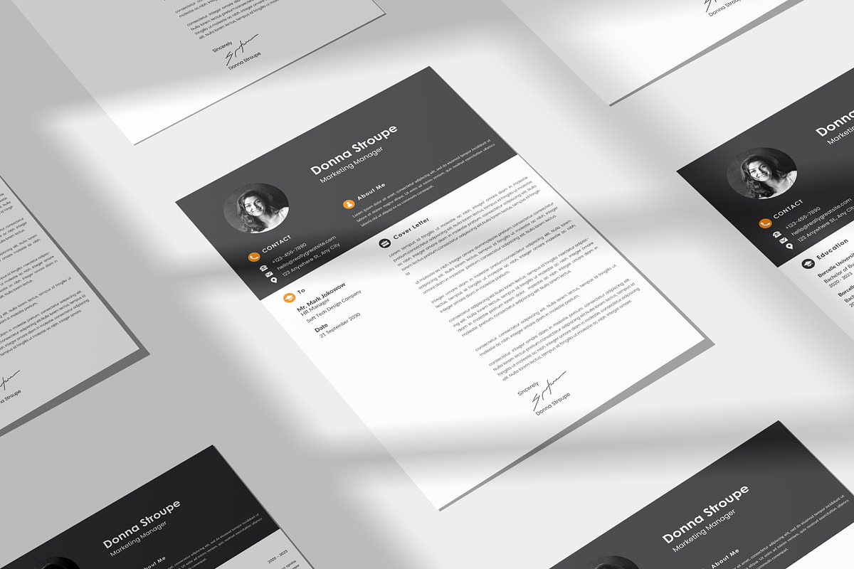 Professional Resume/CV Template, a Resume Template by DreamStudio-eg (Photo 4 of 4)