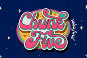 Chunk Five - Retro Script Font, a Font by PutraCetol Studio (Thumbnail 1 of 11)