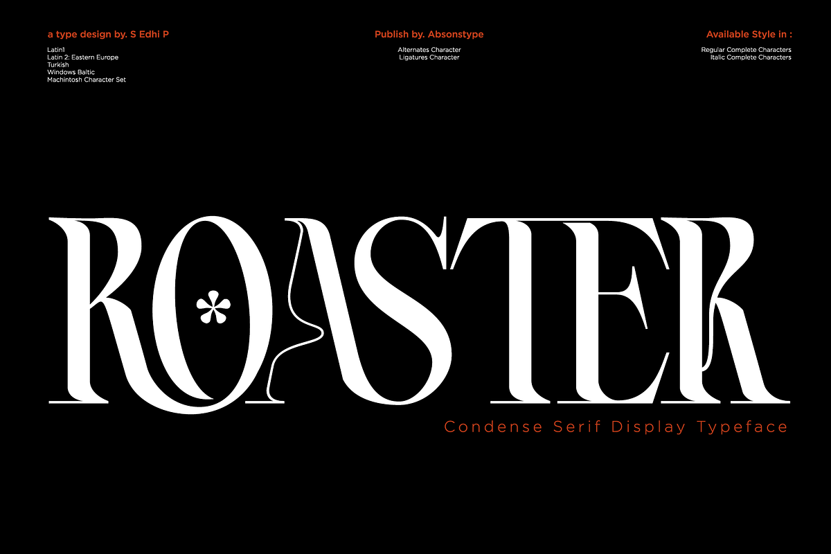 ROASTER - Absonstype, a Serif Font by Absonstype (Photo 1 of 11)