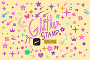 Glitter Brush Procreate Stamp, a Brush Add-On by CraftingOnSunday (Thumbnail 1 of 7)