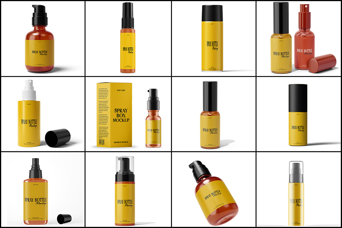 Spray Bottle Mockup, a Cups & Container Mockup by mockupbuys (Photo 1 of 26)