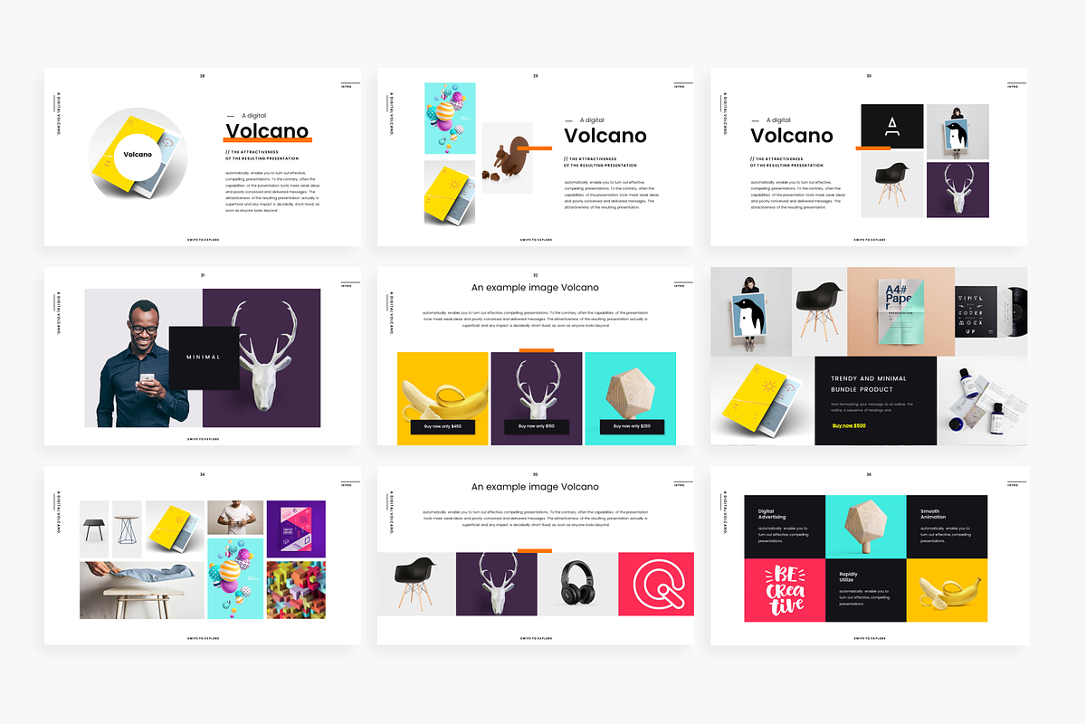 Volcano - Powerpoint Template, a Presentation Template by Mikokit (Photo 6 of 13)