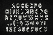 Outline Font, a Sans Serif Font by Fourteen Letter (Thumbnail 2 of 5)